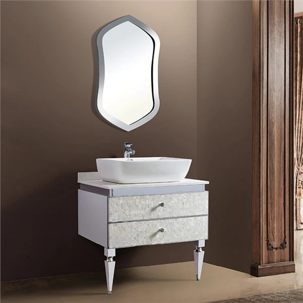 Kabinett tal-banju ta 'l-istainless steel bil-mera